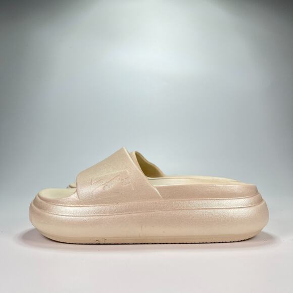 Billabong Cloud Slides Cream Platform Sandals Slip On Comfort Women’s Size 6B - Picture 4 of 10